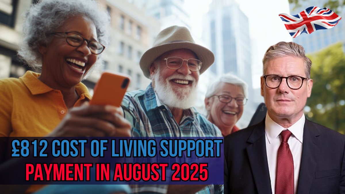 £812 August 2025 Cost of Living Support